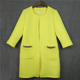 2017 Autumn Women Long Coat Open Stitch Trench Coat for Women Fashion Chaquetas Mujer Trench