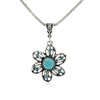 2017 Latest Popular Best-selling  Retro Bohemian Fine Sunflowers Turquoise  Pendants
