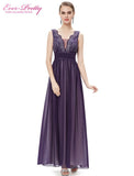 Evening Dresses Ever Pretty HE08019 Double V-neck Sequined Bust Ruched Waist Black Long 2017 vestidos