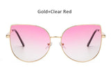 Oversized Gradient Cat Eye Sunglasses