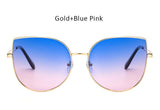 Oversized Gradient Cat Eye Sunglasses