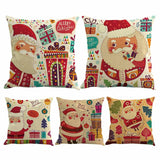Santa Claus Pillow Cover Christmas Xmas Throw Pillow Case