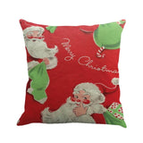Santa Claus Pillow Cover Christmas Xmas Throw Pillow Case