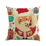 Santa Claus Pillow Cover Christmas Xmas Throw Pillow Case