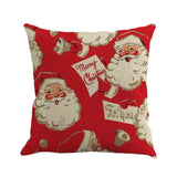 Santa Claus Pillow Cover Christmas Xmas Throw Pillow Case