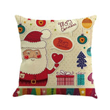 Santa Claus Pillow Cover Christmas Xmas Throw Pillow Case