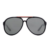Gucci GG 1627/S D28/R6 Shiny Black/Grey Unisex Aviator Sunglasses