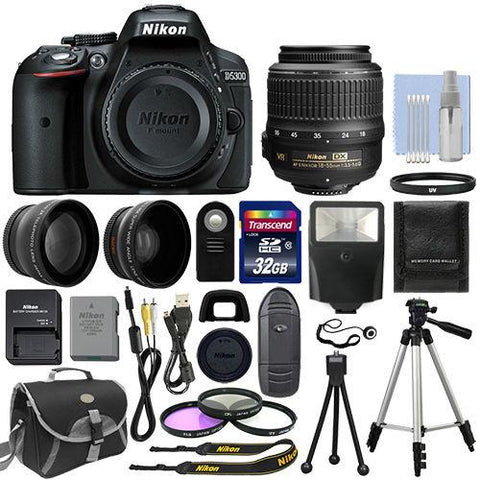 Nikon D5300 Digital SLR Camera + 3 Lens Kit